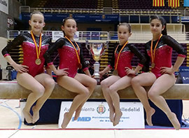 4 gimnastas de Castellón, campeonas de España de gimnasia artística