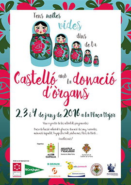 Castelló amb la donació d´organs