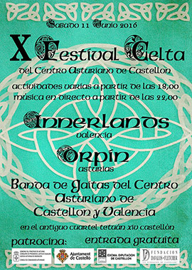 X Festival Celta en Castellón el sábado 11 de junio
