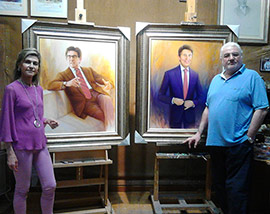 El artista Pepe Forner retrata a los hermanos Colonques