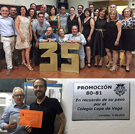 Recuerdo del paso por el colegio Lope de Vega de Castellón