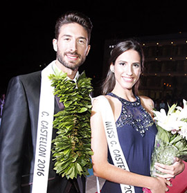 Clara López y Mario Orellana, Miss y Mister Ciudad de Castellón