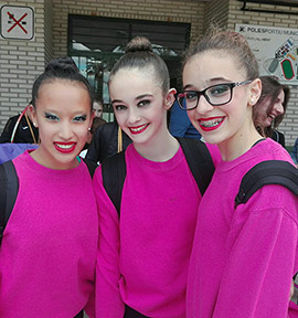 El club Lledó de gimnasia rítmica participa en el campeonato de España