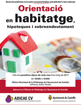 Información y asesoramiento en materia de hipotecas y economía familiar