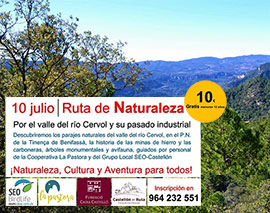 Ruta por el valle del río Cervol y su pasado industrial el domingo 10 de julio