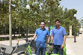 El parque Ribalta y  la Avenida del Mar cuentan con bases Bicicas