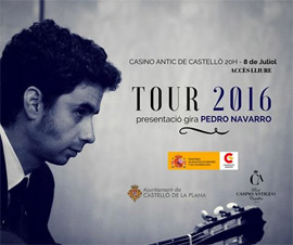 Pedro Navarro presenta su gira internacional en el Real Casino Antiguo