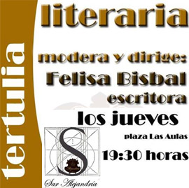 Tertulias literarias los jueves en Sar Alejandría