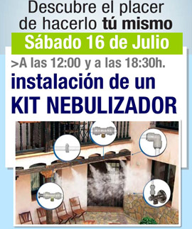 Instalación de un KIT NEBULIZADOR en Leroy Merlin Castellón