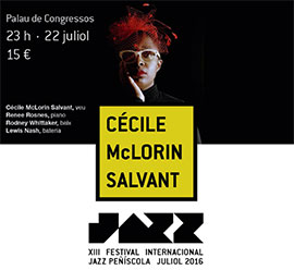 Concierto de Cécile McLorin Salvant en el Palau de Congresos de Peñíscola