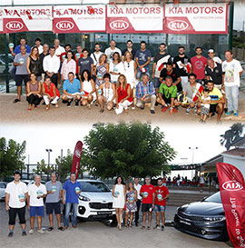 Entrega de premios del campeonato de pádel Kia