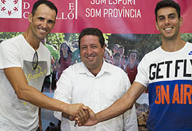 Recepción a Pablo Torrijos y Pablo Herrera en la Diputación de Castellón