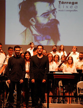 La Unión Musical Santa Cecilia de Benicàssim en concierto homenaje a Francisco Tárrega