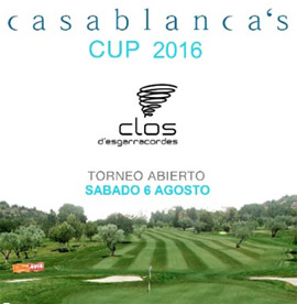 Inscripción abierta para el torneo de golf IV CASABLANCA BY CLOS ESGARRACORDES