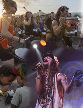 Los jamaicanos Junior Kelly, Wailing Souls y Randy Valentine el viernes en el Rototom