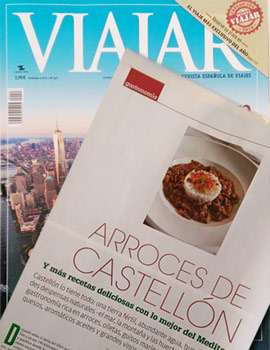 La revista Viajar destaca los arroces de Castellón a través de 4 restaurantes
