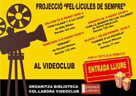 La biblioteca de Vilafranca organiza un ciclo de cine
