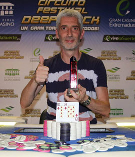 El Trofeo del Circuito Festival Deepstack del Gran Casino de Castellón se va para Navarra con la victoria de Urrutia