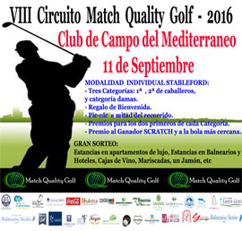 Abierta la inscripción del VIII Torneo Circuito Match Quality Golf