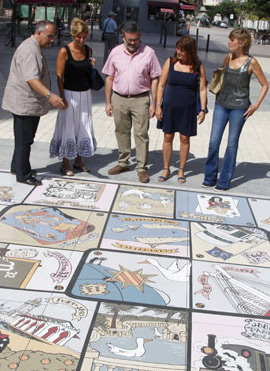Castellón instala un juego de la oca conmemorativo del 765 aniversario de la ciudad