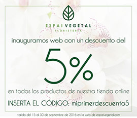 Espai Vegetal inaugura su tienda online con una promoción