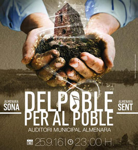 Espectáculo musical ´´Almenara sona, Almenara sent, del poble per al poble´´ el próximo domingo