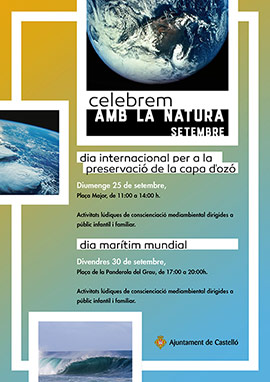 Actos en Castellón para concienciar sobre la capa de ozono y la protección del mar