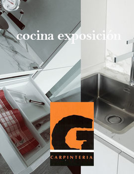 Promoción de cocina de exposición en Carpintería Santiago García