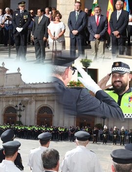 Acto de formación y  entrega de condecoraciones en la festividad de la Policía Local