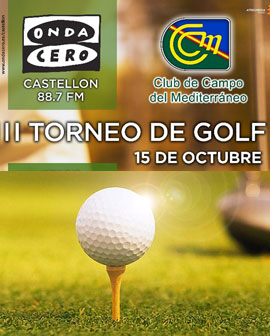 III Trofeo Golf Onda Cero en el Club de Campo del Mediterráneo. Abierta inscripción