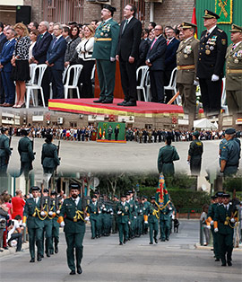 Festividad en Castellón de la patrona de la Guardia Civil