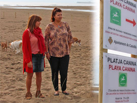 Castellón estrena una playa canina en el Pinar