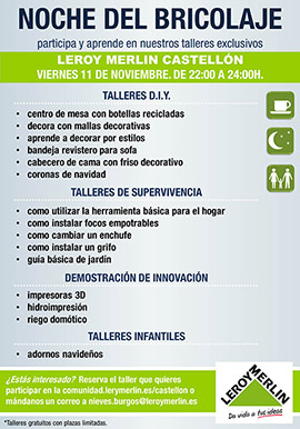 Noche del bricolaje en Leroy Merlín Castellón