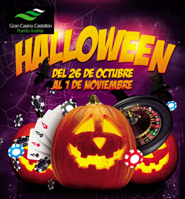Del 26 de octubre al 1 de noviembre…Halloween es cosa del Gran Casino Castellón