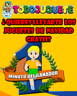 ¿Quieres llevarte los regalos de navidad GRATIS? Participa en el ´´Minuto del Ganador´´ de Todojuguete