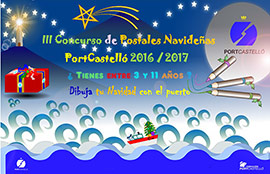 Dibuja tu Navidad con el puerto de Castellón, concurso de postales