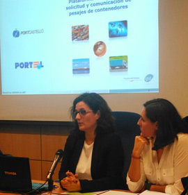 Presentación del nuevo servicio de solicitud y comunicación de pesos brutos verificados en Port Castelló