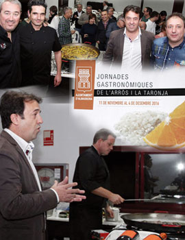 El restaurante Rústico y el chef Rubén Amorós en el show cooking de Almazora