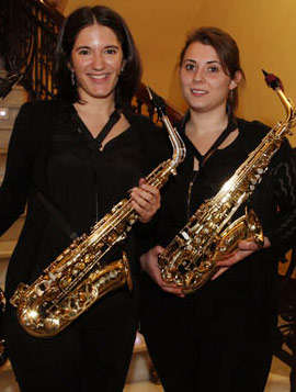 El dúo de saxofones Mantina en el Real Casino Antiguo de Castellón