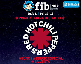 Red Hot Chili Peppers primer cabeza de cartel de FIB 2017