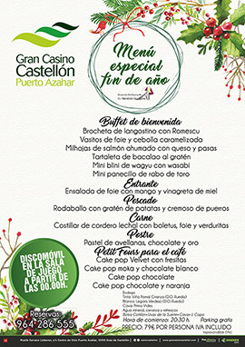 ¡Vive un Fin de Año diferente en el Gran Casino Castellón!