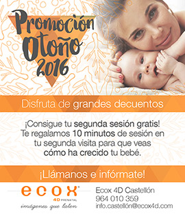 Promoción otoño 2016 en el centro Ecox 4D prenatal