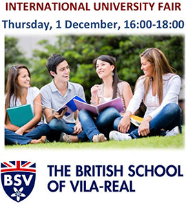 Feria de Universidades Internacionales en el Laude British School of Vila-real