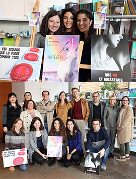 Entrega de premios del concurso de carteles para concienciar contra el SIDA