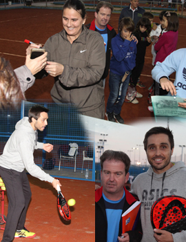 Clínic de tenis y pádel con Conchita Martínez  y Fernando Belasteguin en el Club de Tenis Castellón