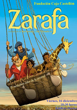 Zarafa, la jirafa huérfana, en la Fundación Caja Castellón