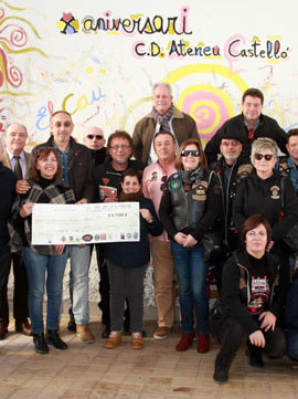 Almuerzo solidario a beneficio de la asociación de DCA, Aten3u Castelló
