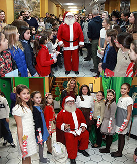 II Fireta nadalenca con Papa Noel en la Colla Bacalao