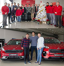 Visita del CD Castellón a Automoción Cano Kia