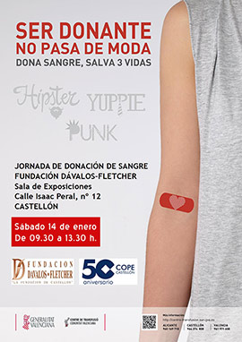 Donación de sangre en la Fundación Dávalos-Fletcher